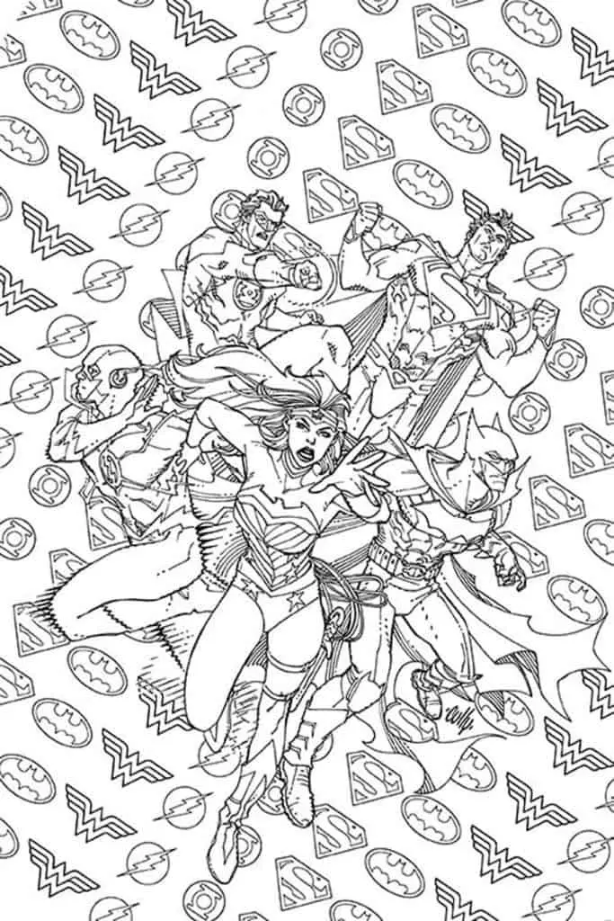DC Comics Jumps on the Adult Coloring Book Trend with Variant Covers
