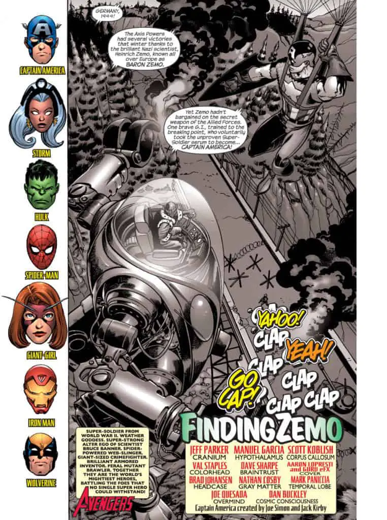Marvel adventures the avengers Finding Zemo