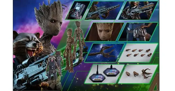 Hot Toys Teen Groot and Rocket