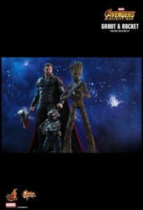 Teen Groot and Rocket by Hot Toys