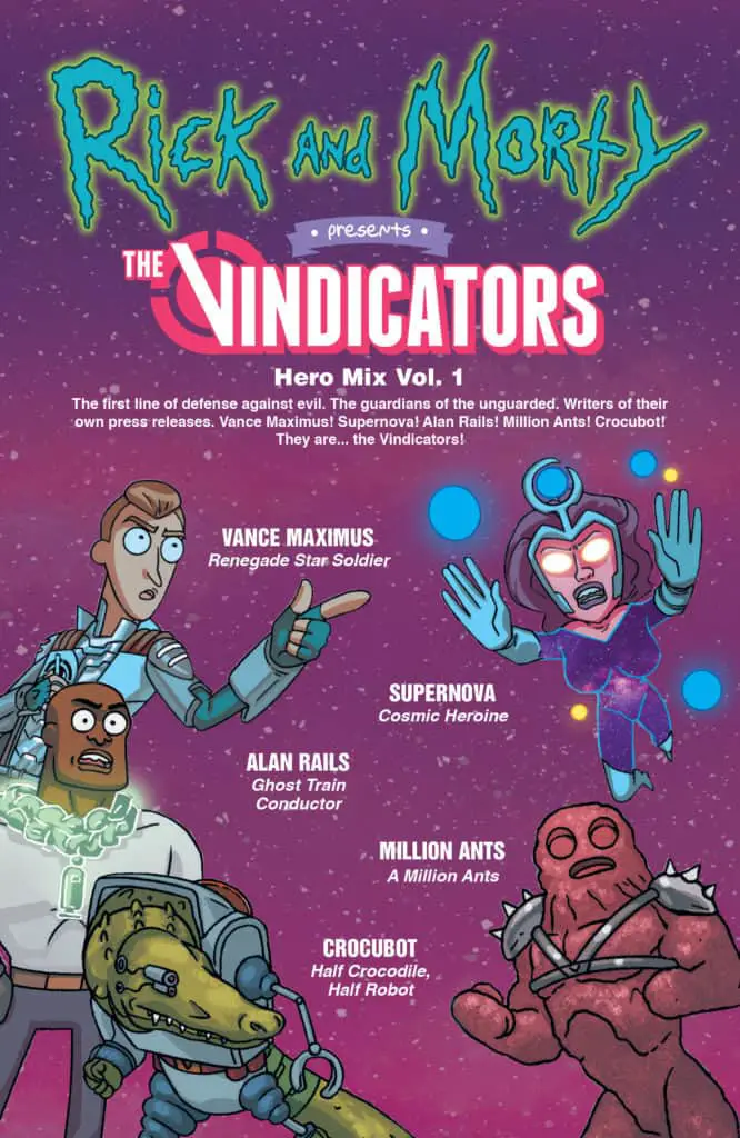 Rick and Morty™ Presents: The Vindicators #1 - ECCC Vsariant by Jen Bartel