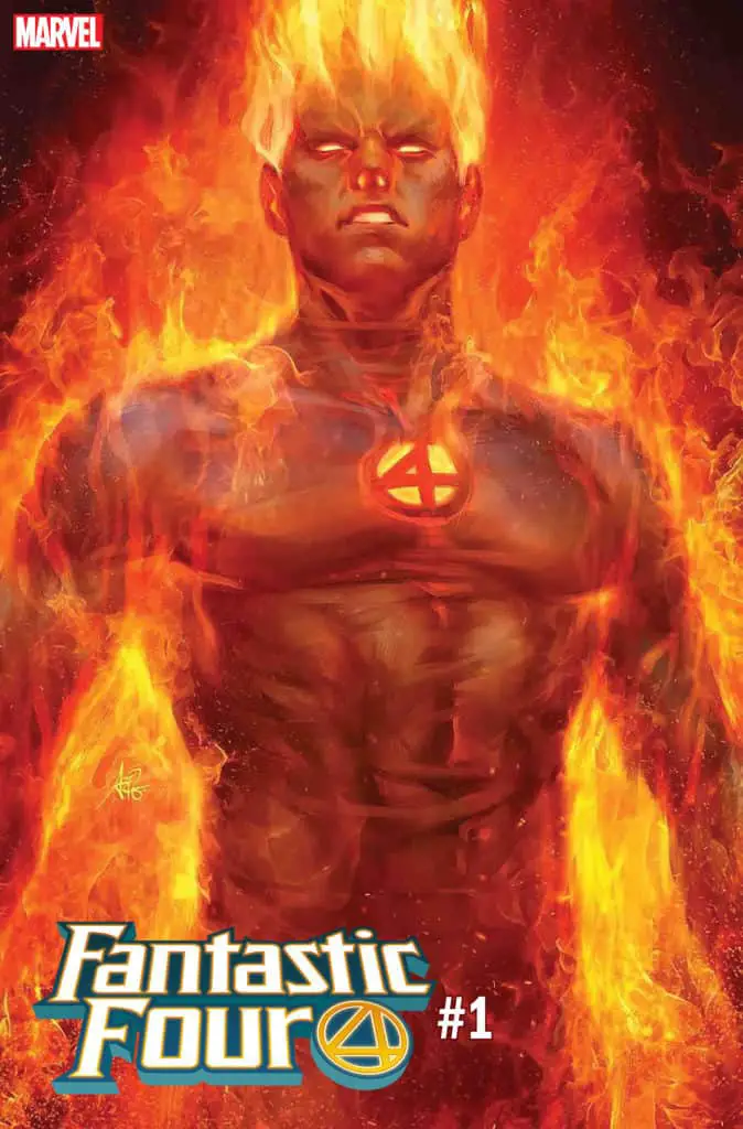 FANTASTIC FOUR #1 - Artgerm Human Torch variant