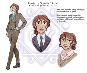 Character Design - Charlie Helm with colors