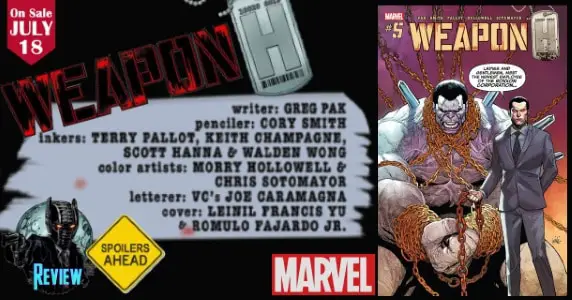 Comic Book Review] WEAPON H #5 from Marvel Comics – PopCultHQ