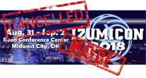 izumicon cancelled