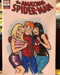 Dan Parent sketch cover - Fan Expo Canada 2018