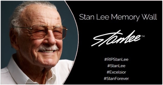 Stan Lee Memory Wall feature