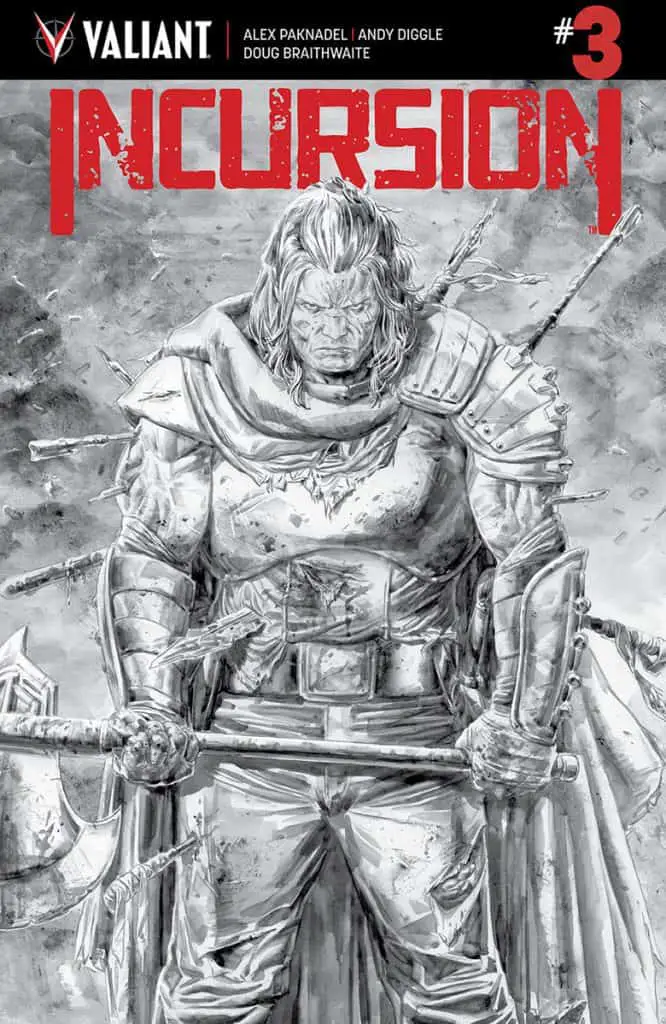 INCURSION #3 - B/W Cover