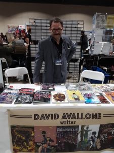 Writer David Avallone at Long Beach Comic Expo 2020