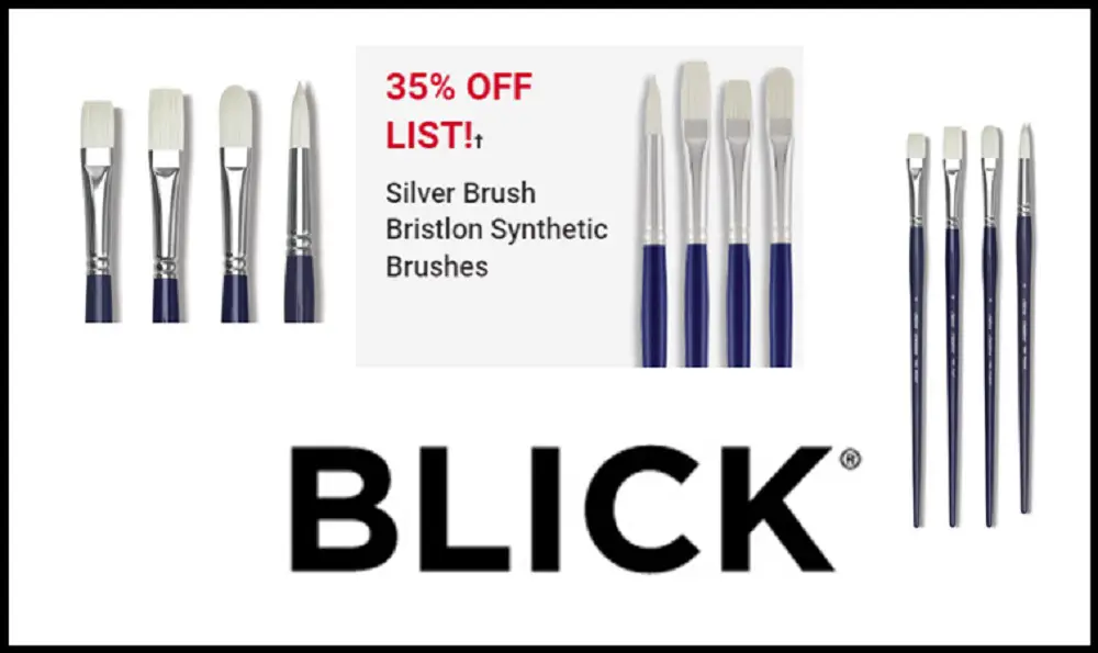 Silver Brush Bristlon Synthetic Brushes