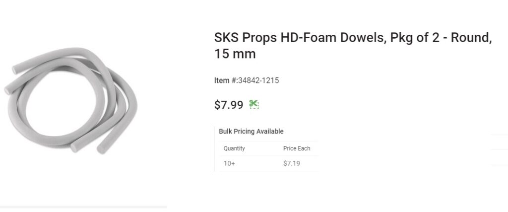 Blick SKS HD Foam dowels round