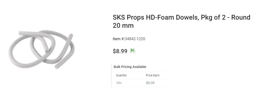 Blick SKS HD Foam dowels round