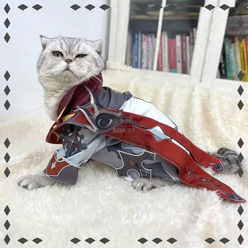 Genshin Impact Tartaglia Cat Cosplay Costume