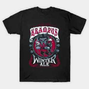 Krampus Winter Ale - Goth Horror Beer T-Shirt