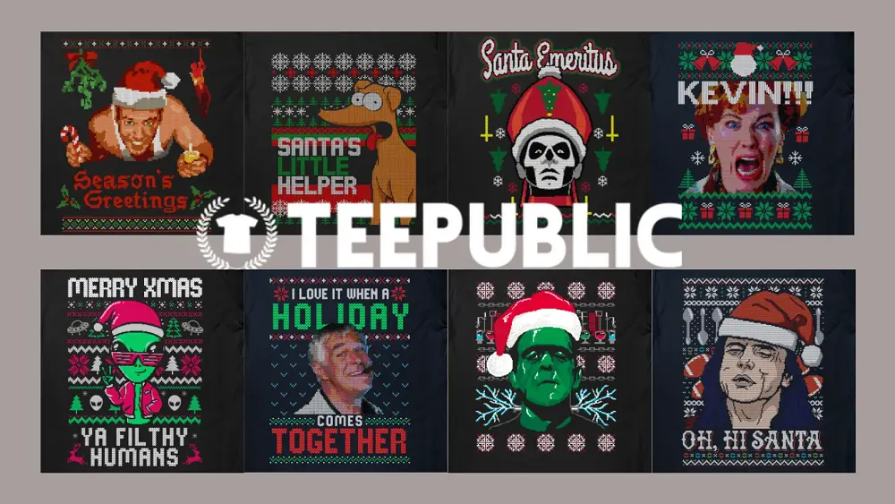 Teepublic Ugly Christmas Sweaters