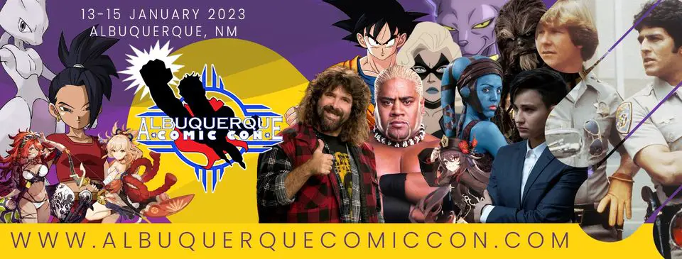 Albuquerque Comic Con 2023 header