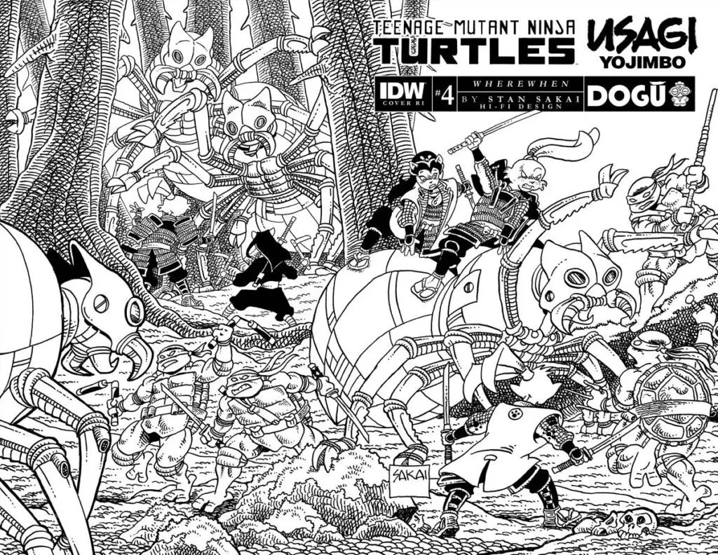 TMNT/Usagi Yojimbo: WhereWhen #4 - Cover D