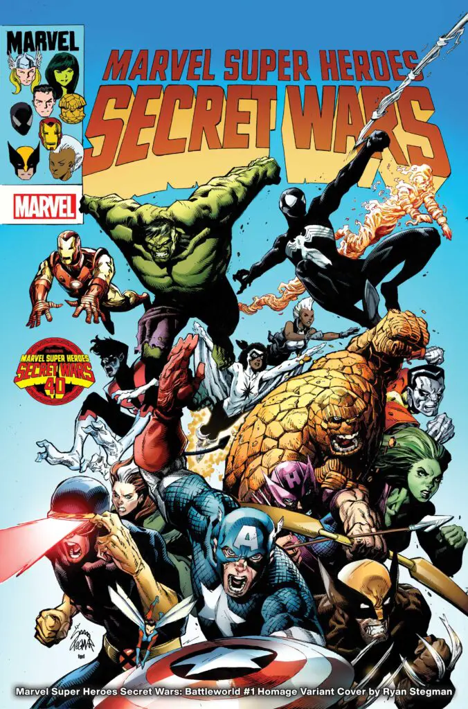 MARVEL SUPER HEROES SECRET WARS: BATTLEWORLD #1 - Ryan Stegman Homage Variant