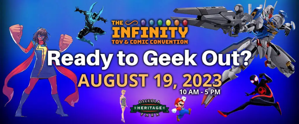 INfinity toy and COmic Con Banner