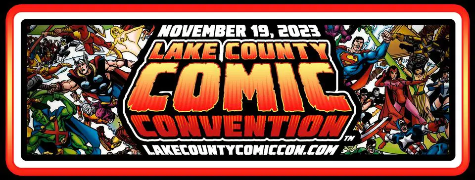 ake County Comic Con banner