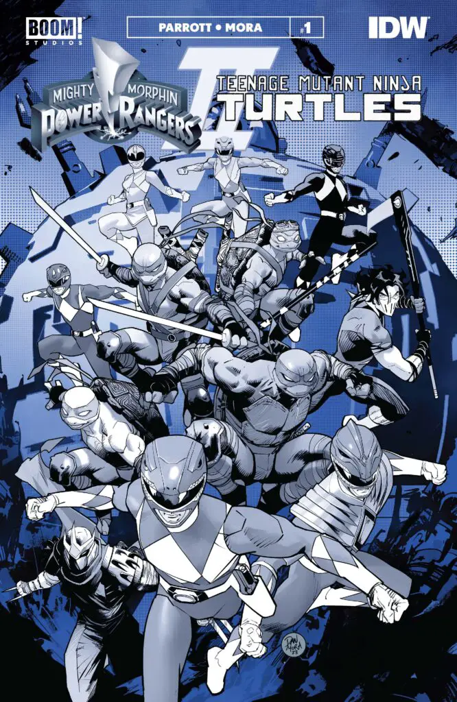 MMPR & TMNT II - Black and White Edition #1 - Cover A