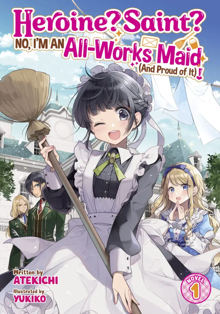 NO, I'M AN ALL-WORKS MAID light novel cover