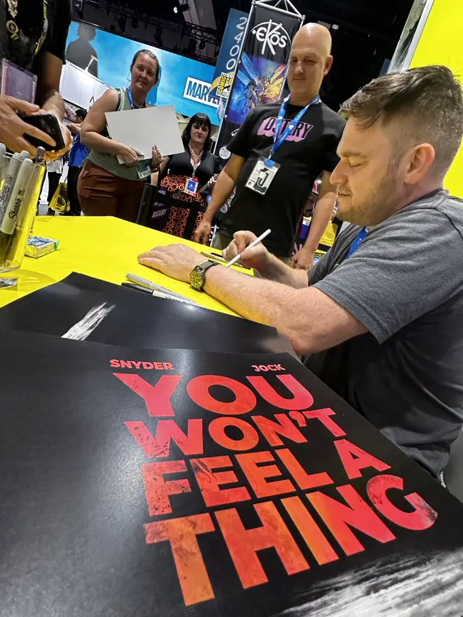 Scott Snyder signing at SDCC