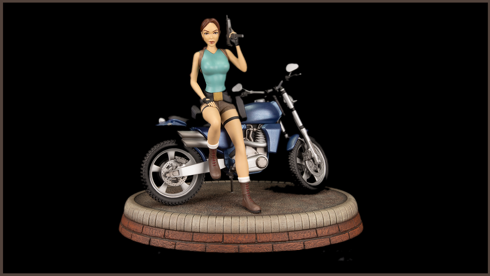 Lara Croft Bike Statue